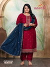Plus Bulbul By Aanchi Vichitra Silk Surat Kurti With Bottom Dupatta Wholesale Market